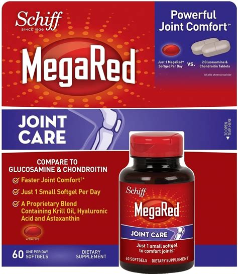 Schiff MegaRed Joint Care 60 Day Supply 60 Softgels.